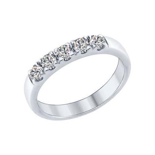 

Кольцо из серебра с фианитом р.  SOKOLOV 89010061, 89010061