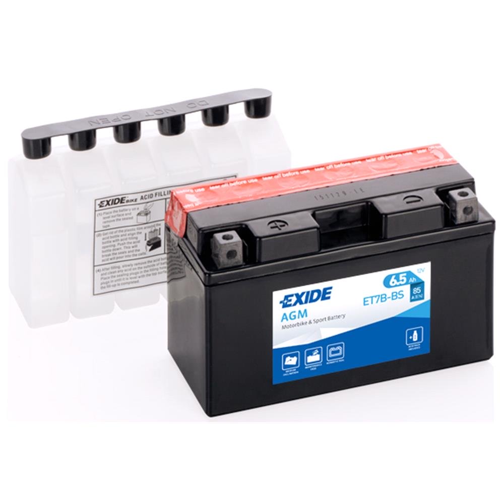 фото Аккумулятор для мототехники exide agm 12 v 7 ah 85 a etn 1 b0 150x65x95mm 2.4kg exide арт.
