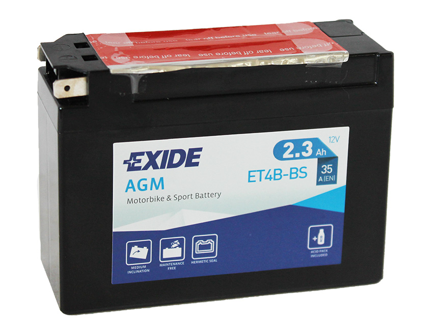 фото Аккумулятор для мототехники exide agm 12 v 12 ah 135 a etn 1 b0 150x70x145mm 4.4kg exide а