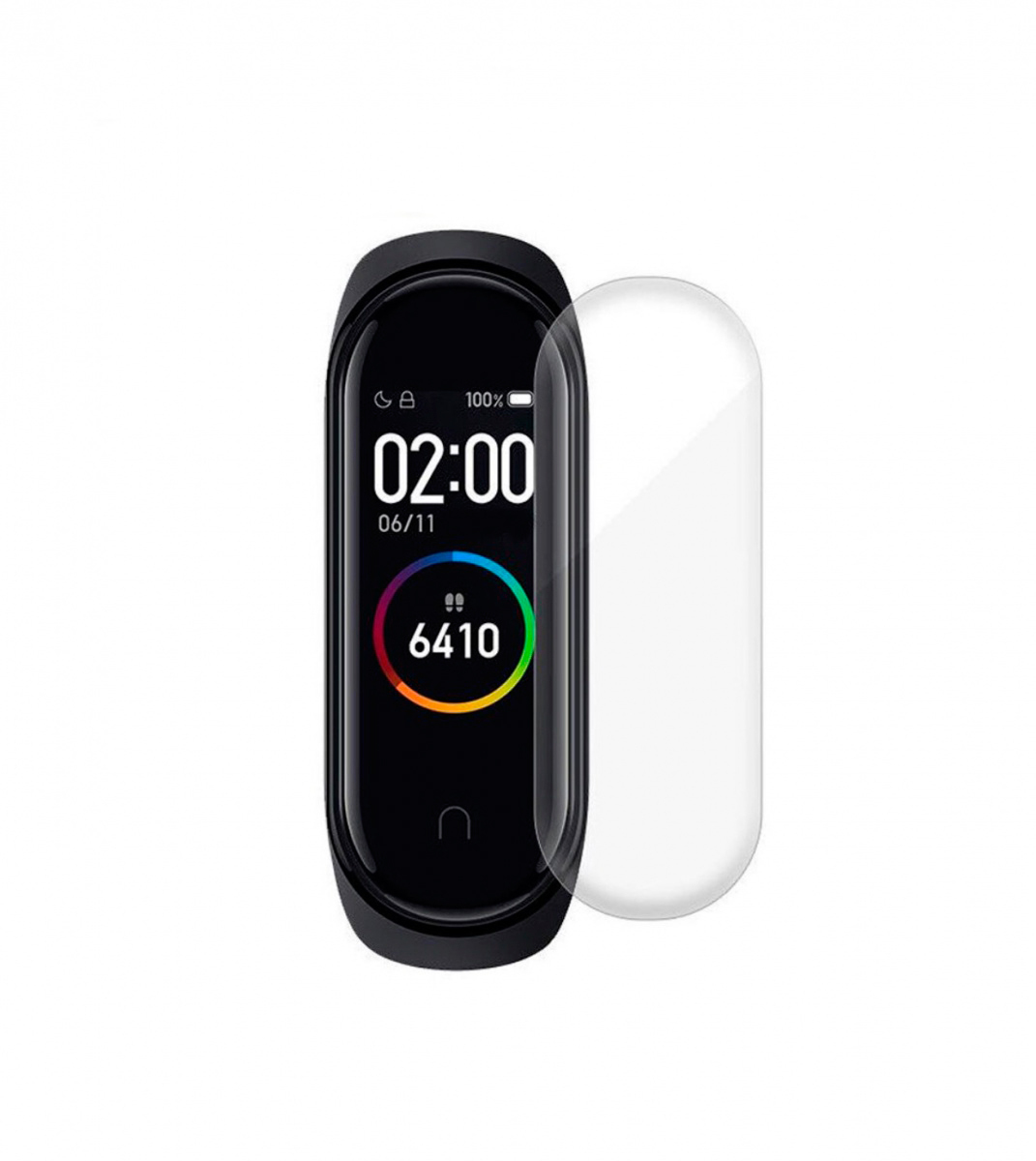 фото Защитная пленка для смарт-часов zibelino full screen для xiaomi mi band 4