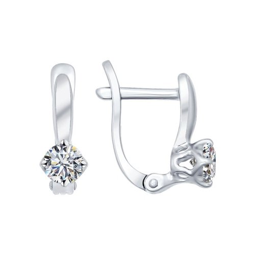 

Серьги женские из серебра SOKOLOV 89020018, фианит, 89020018