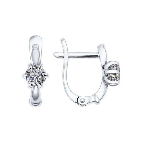 

Серьги женские из серебра SOKOLOV 89020020, фианит, 89020020