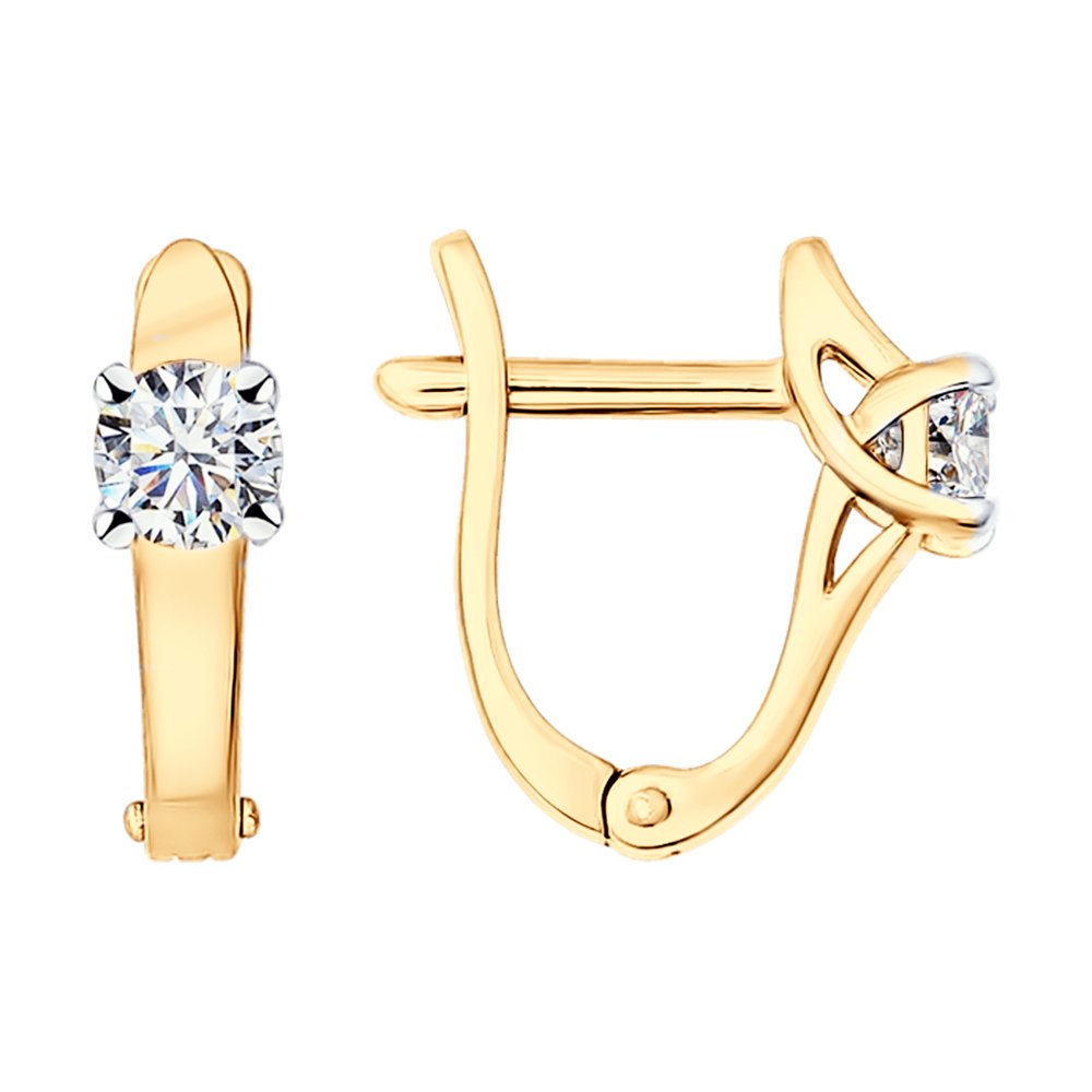 

Серьги женские из серебра SOKOLOV 89020077, фианит, 89020077