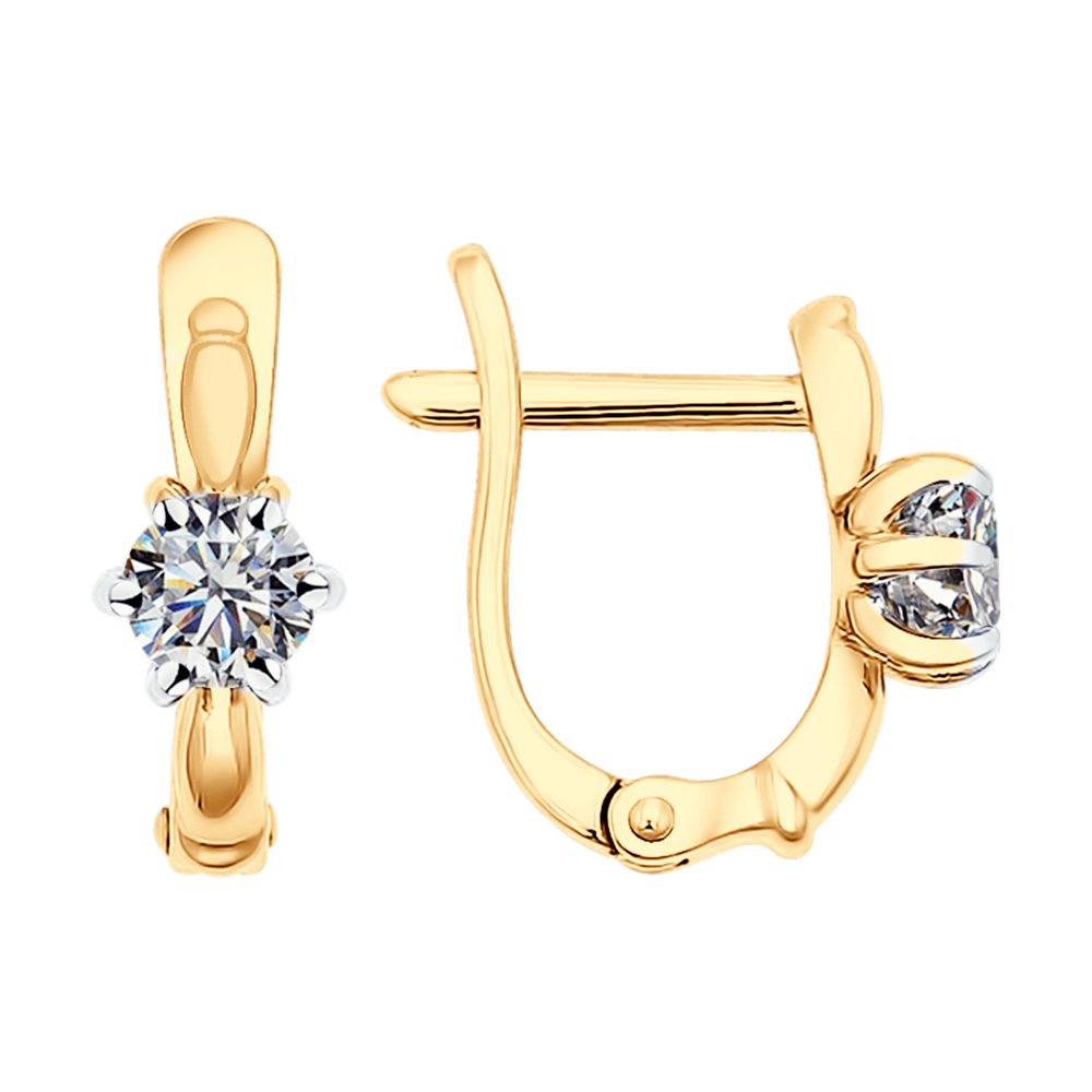 

Серьги женские из серебра SOKOLOV 89020079, фианит, 89020079