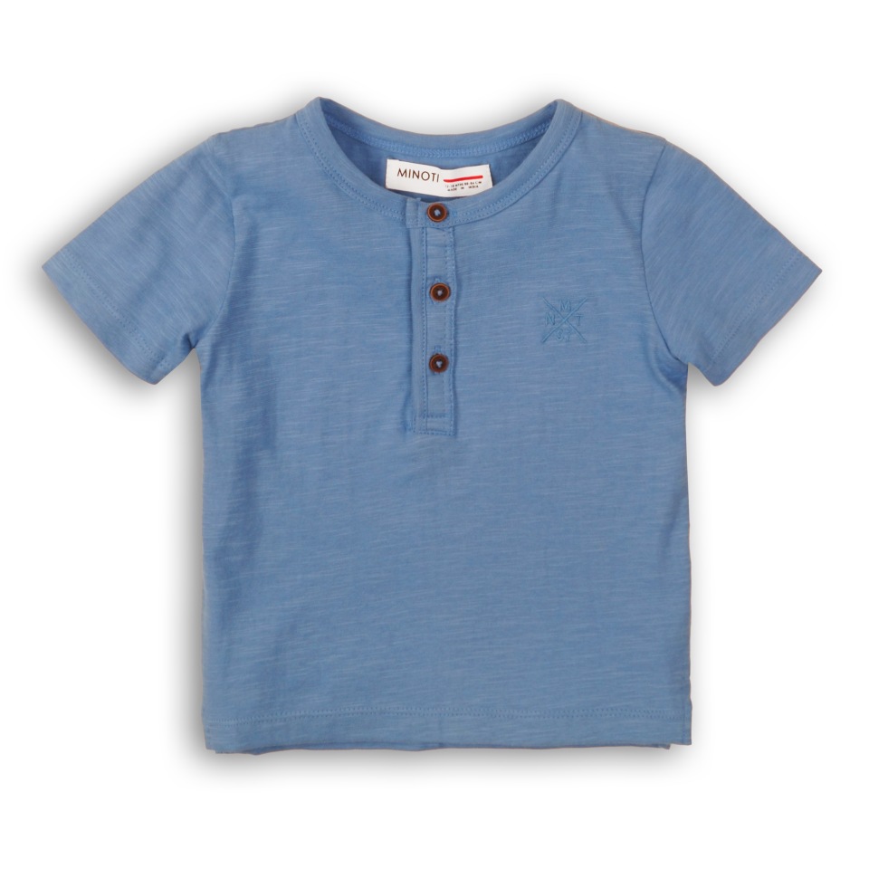 

Футболка для мальчика MINOTI 1HENLEY8, р. 146, Голубой, 1HENLEY8