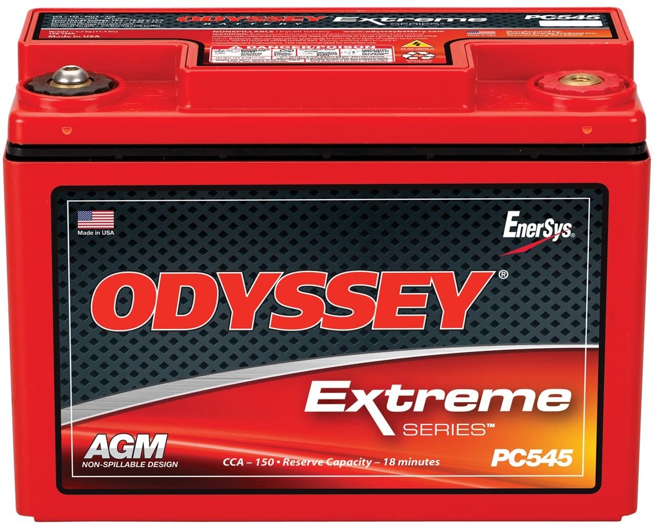 

Аккумулятор Odyssey PC545MJ 12В 13Ач 150CCA 118x86x131 мм Обратная (-+)