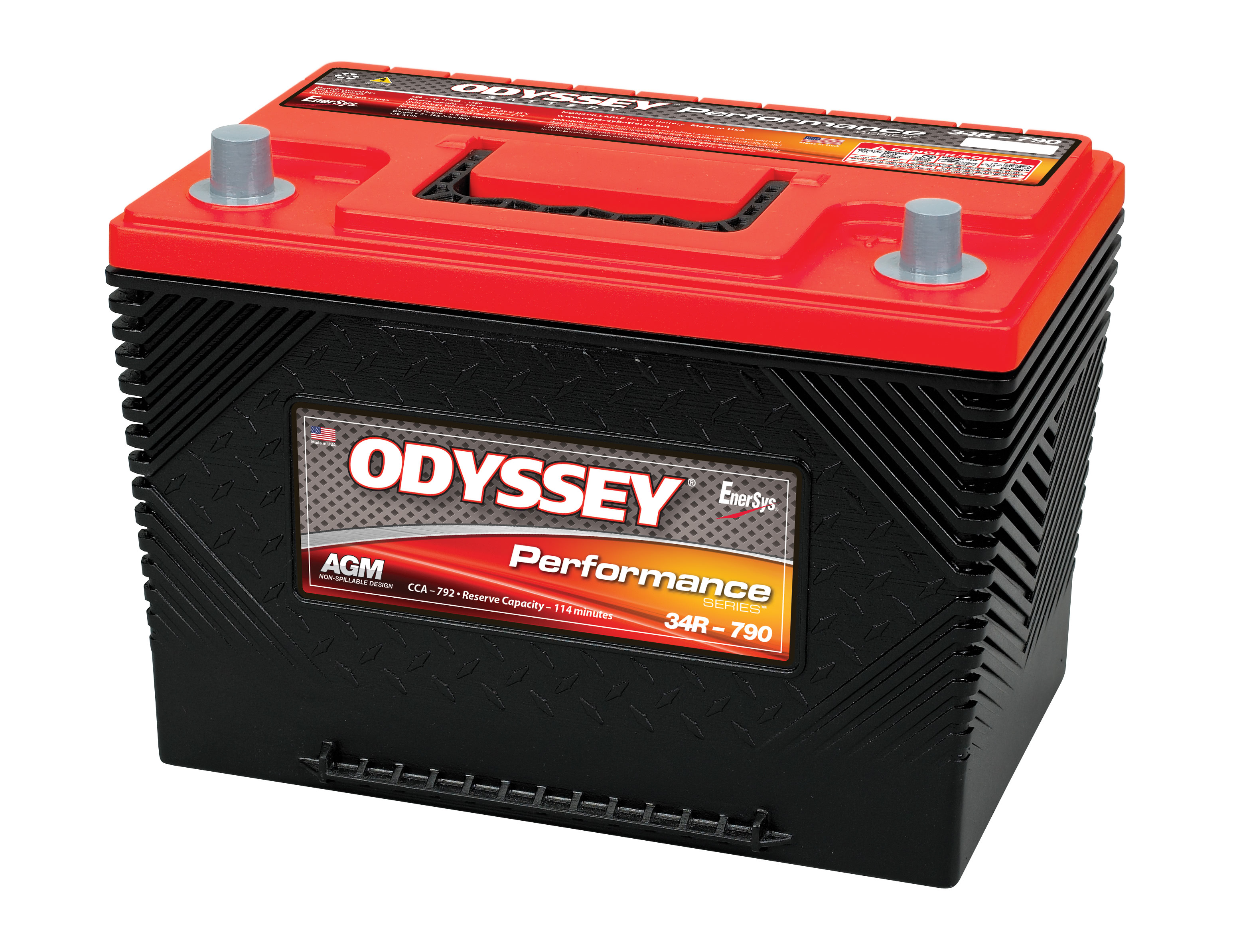 

Аккумулятор Odyssey 34R-790 12В 61Ач 792CCA 277x173x201 мм Обратная (-+)