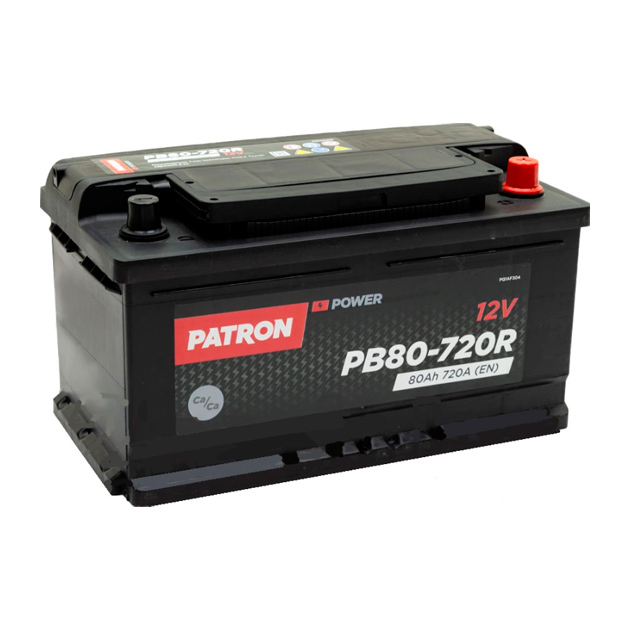 Аккумулятор PATRON POWER 12V 80AH 720A (R+) 315x175x175mm 17,5kg