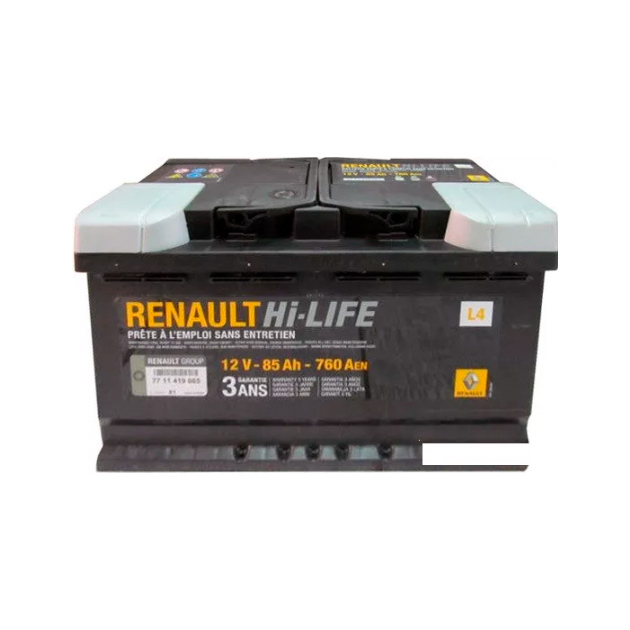 Аккумулятор Hi-Life 12v 85ah 760a Renault RENAULT арт. 7711419085