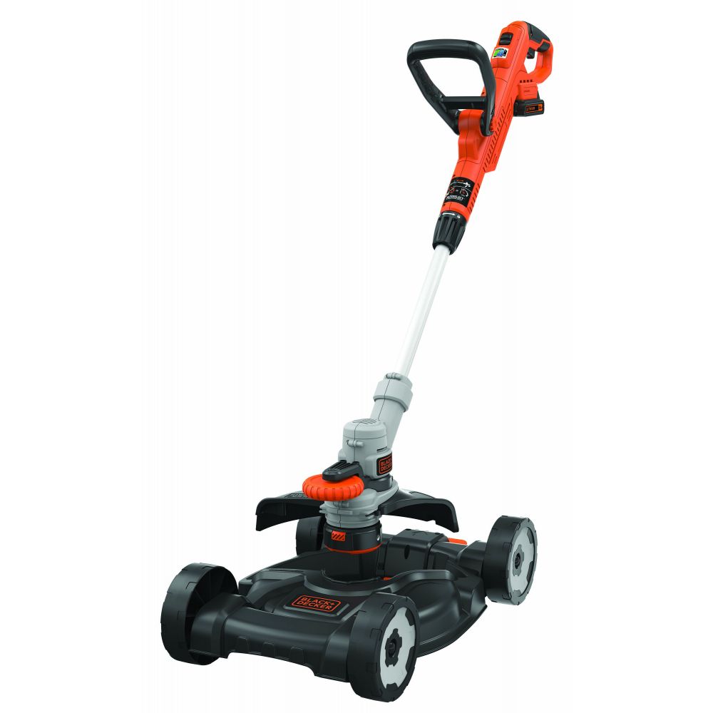 фото Аккумуляторный садовый триммер black+decker stc1820cm-qw 18 в акб и зу в комплекте