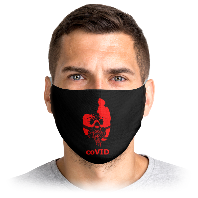 

Многоразовая маска Printio Covid красная L, Covid