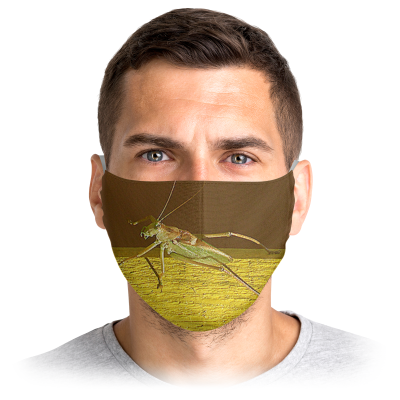 

Многоразовая маска Printio Stop virus! зеленая L, Stop virus!