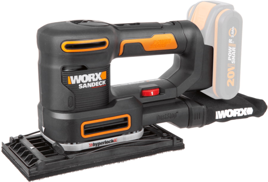 Вибрационная шлифмашина WORX WX820.9 эксцентриковая шлифмашина worx wt651 300 вт 125 мм