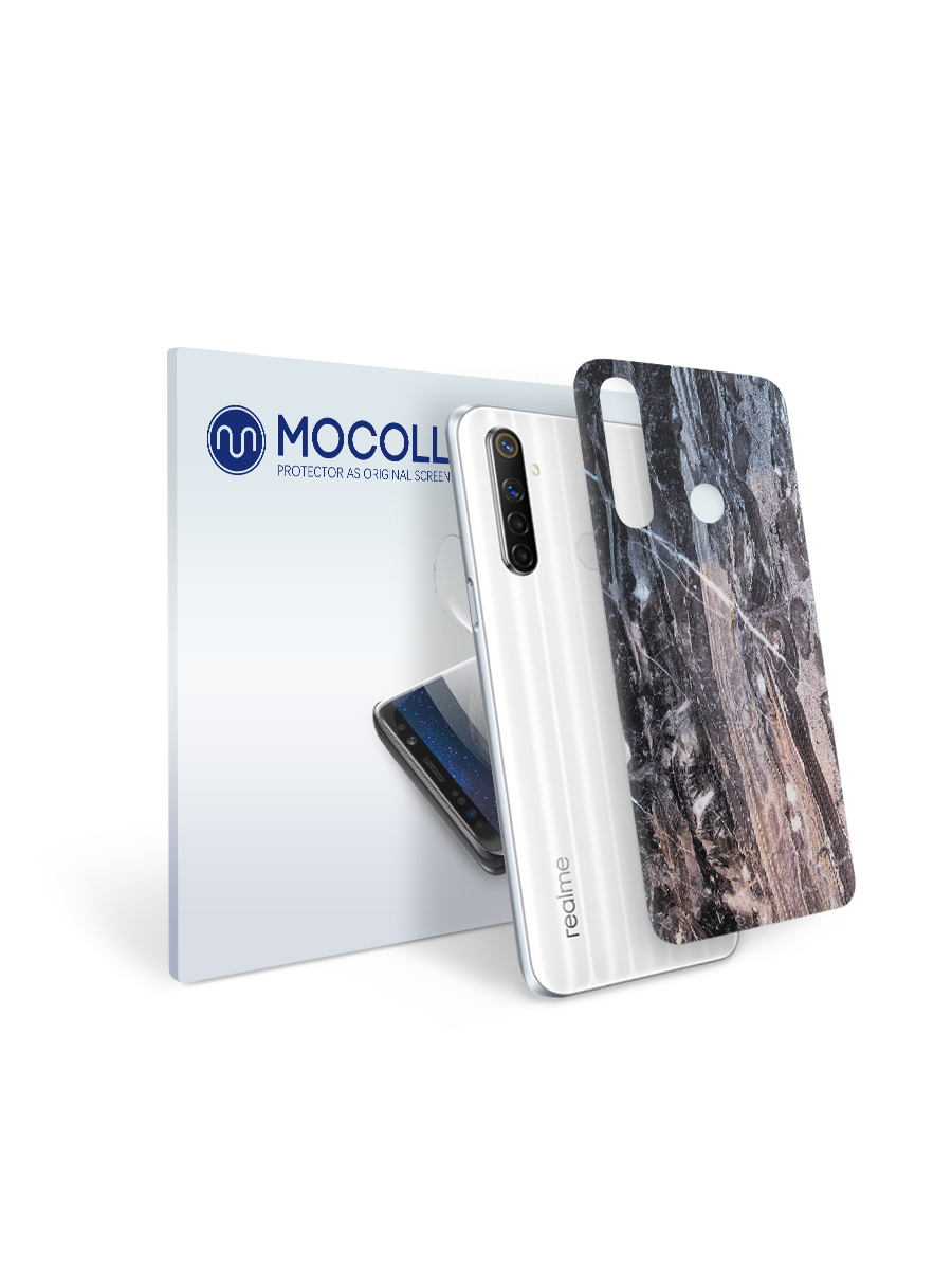 

Пленка защитная MOCOLL для задней панели REALME 2 Pro Камень Мрамор Белый