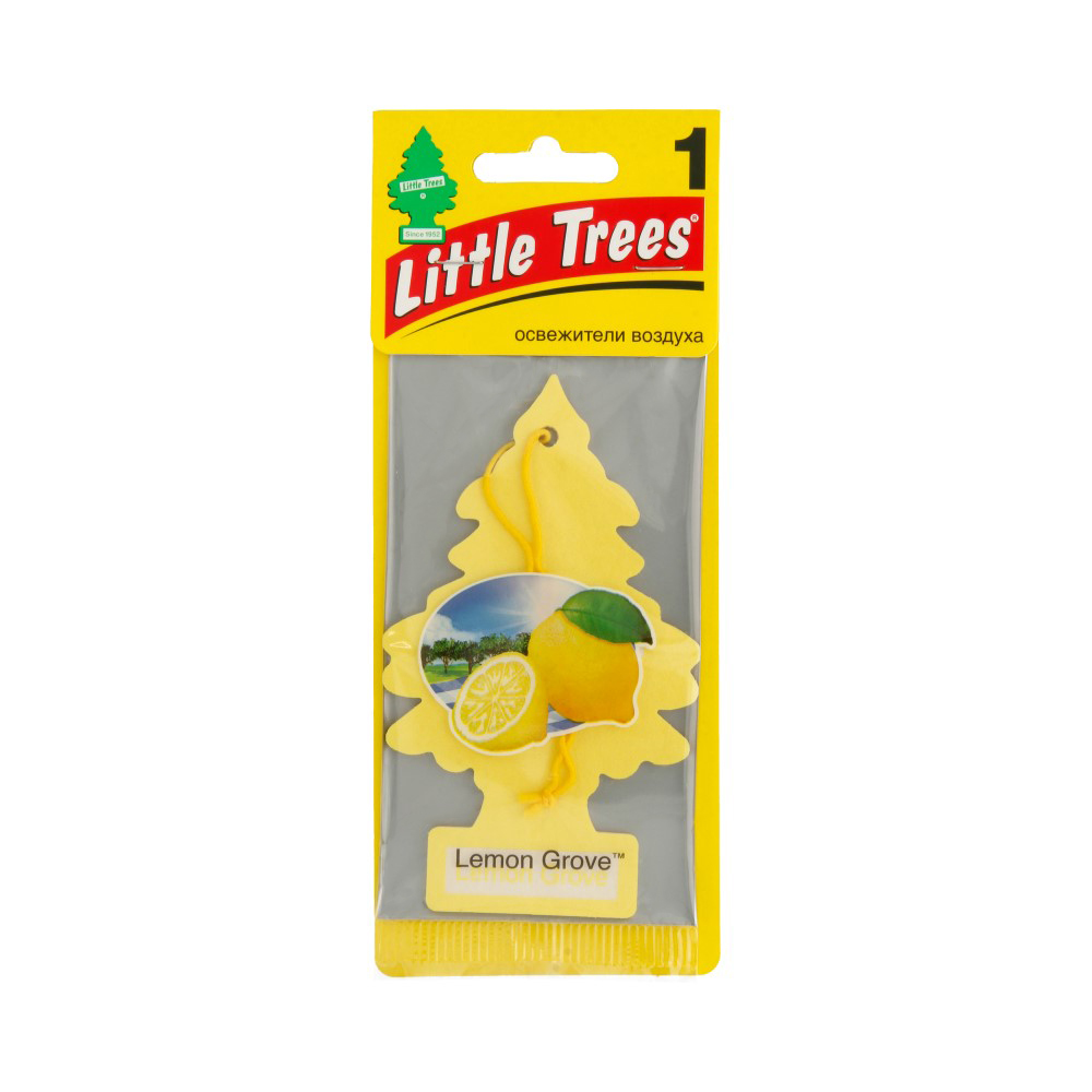 

Ароматизатор подвесной пластина (лимонный сад) фигура Елочка CAR FRESHNER