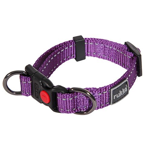 фото Ошейник для собак rukka bliss collar 20мм (30-40см) фиолетовый