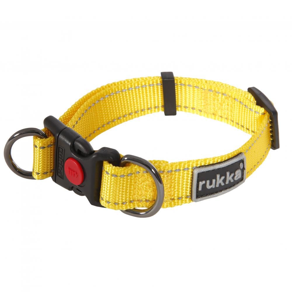 

Ошейник для собак RUKKA Pets Bliss Polar Collar 20мм/30-40см Жёлтый, Bliss Polar