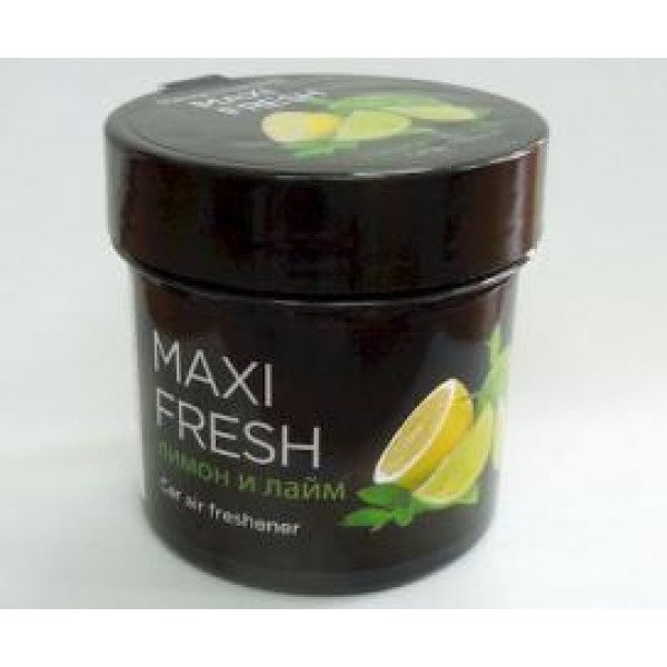 

Ароматизатор на панель приборов гелевый (лимон и лайм) 100г MAXI FRESH, Черный