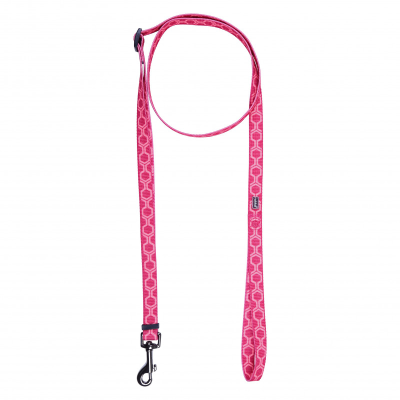 Поводок для собак RUKKA Twist 25мм (125-200мм) розовый