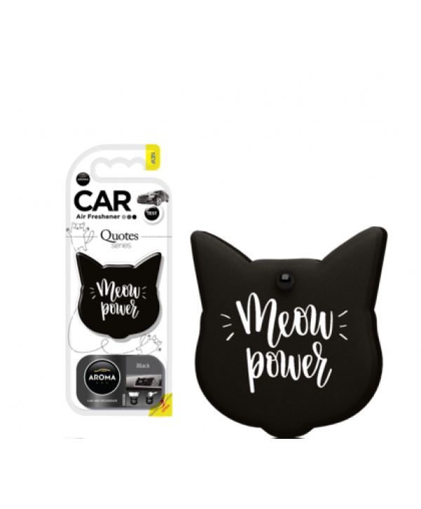 фото Ароматизатор на дефлектор полимерный (black) quotes cat aroma car