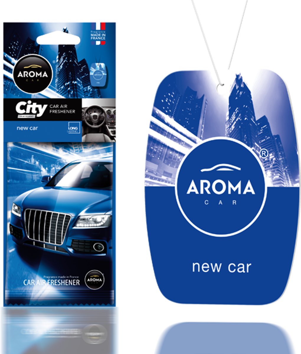 

Ароматизатор подвесной пластина (новая машина) City AROMA CAR, Синий