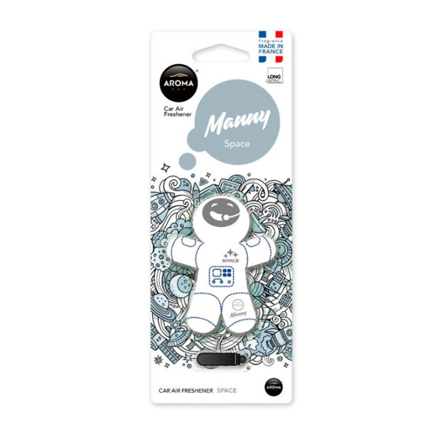 

Ароматизатор на дефлектор полимерный (космос) 8г Manny AROMA CAR, Белый