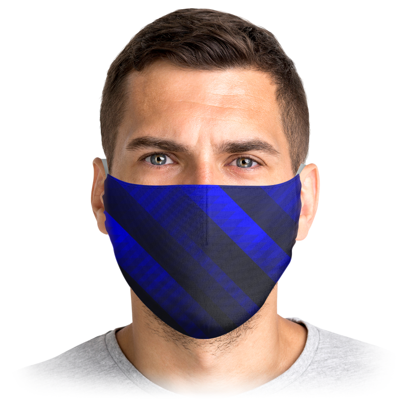 

Многоразовая маска Printio Stop virus! синяя L, Stop virus!