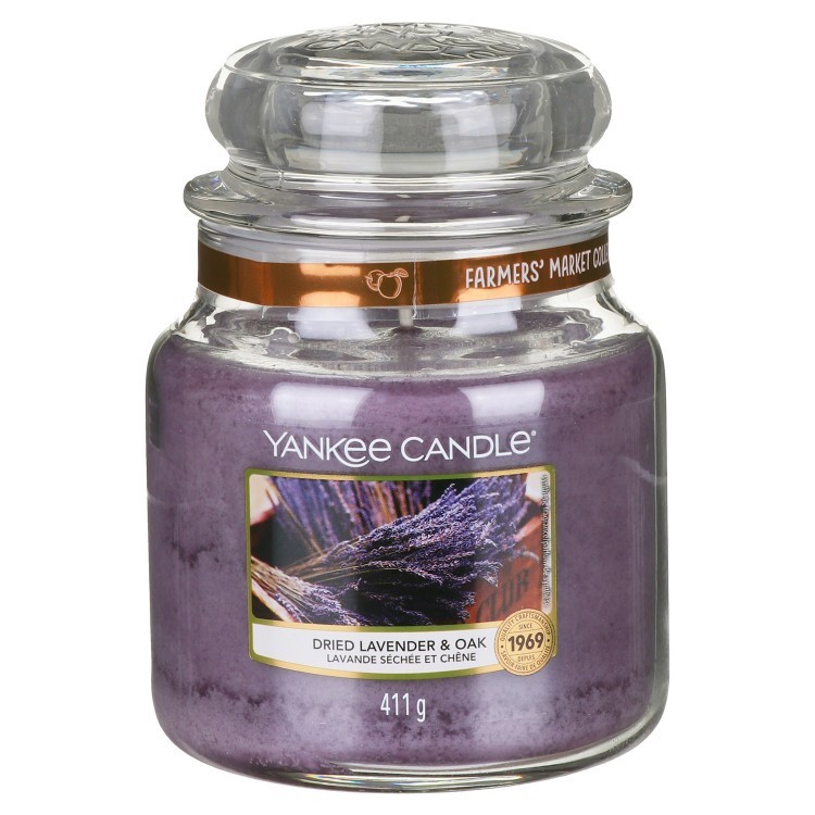 фото Свеча ароматическая yankee candle dried lavender & oak/ кора дуба и лаванда 65-90 ч