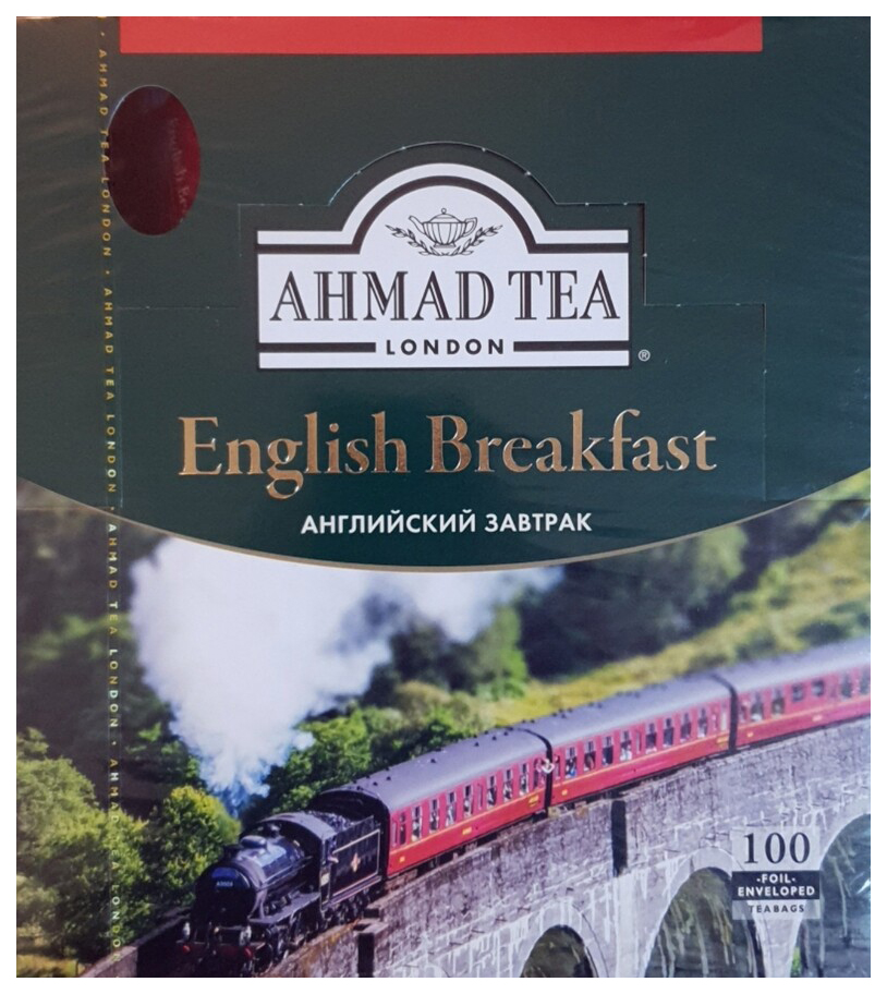 Чай Ahmad Tea English Breakfast черный в пакетиках, 100 шт