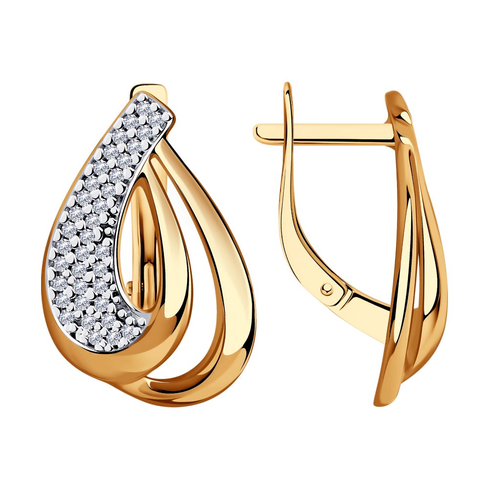 

Серьги женские из серебра Diamant 93-120-00691-1, фианит, 93-120-00691-1