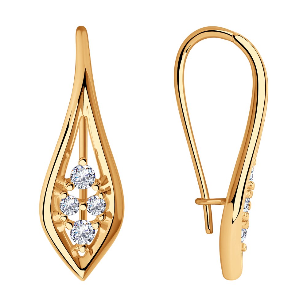 

Серьги женские из серебра Diamant 93-120-00851-1, фианит, 93-120-00851-1