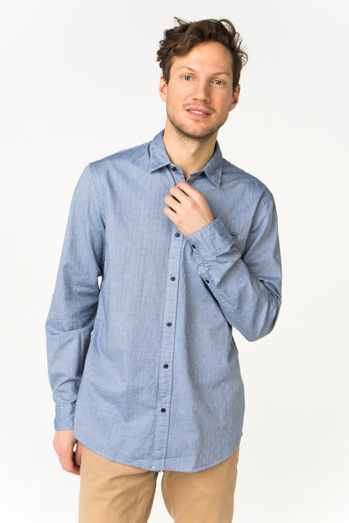фото Рубашка мужская scotch & soda 132.18fwmm.0820133445.0222 голубая 48