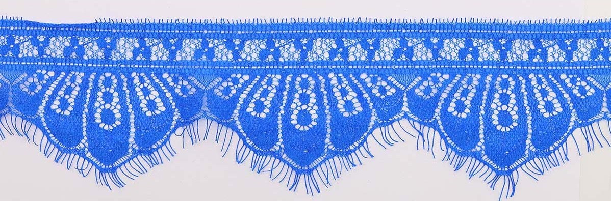 

Кружево гипюр, 9 см x 15 м, цвет: синий, арт. 3AR061
