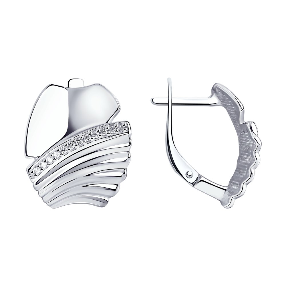 

Серьги женские из серебра SOKOLOV 94024216, фианит, 94024216