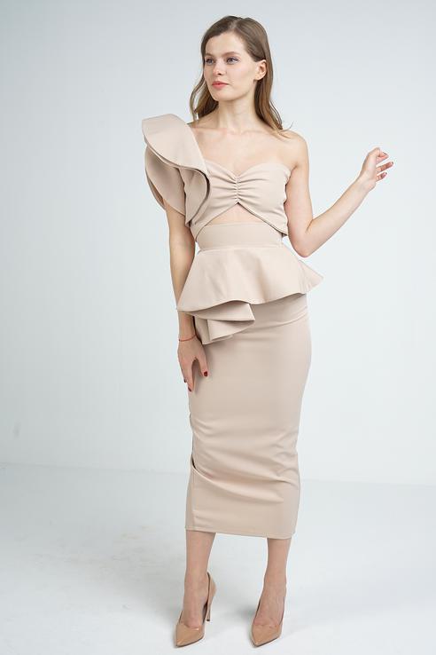 

Юбка женская Lipinskaya Brand LB296 бежевая S, LB296