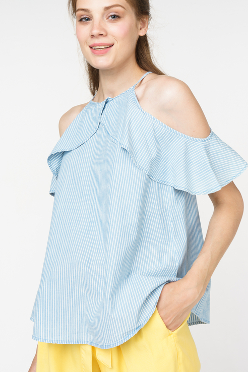 

Блуза женская Vero Moda 10211807 голубая S, 10211807