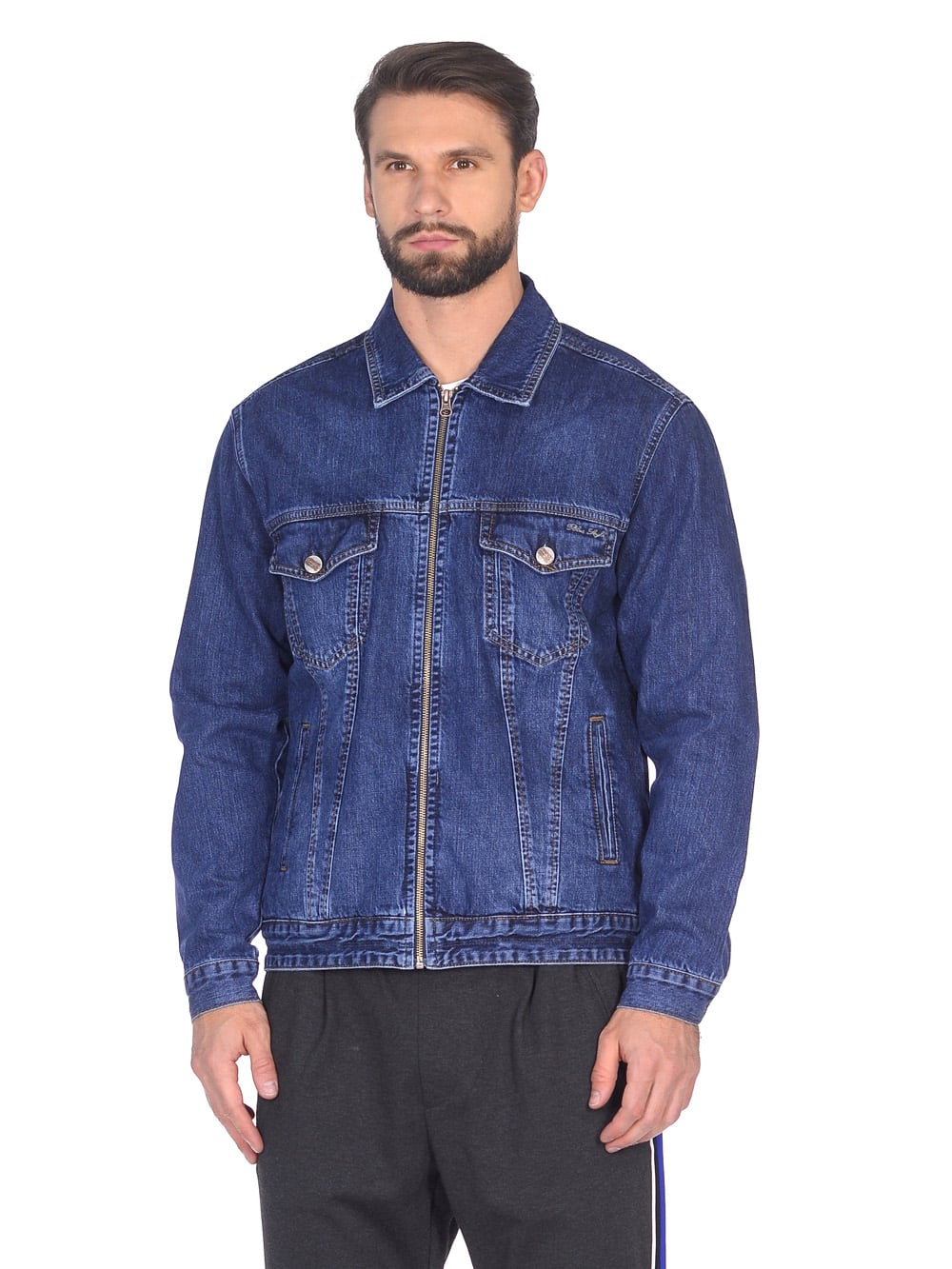 фото Джинсовая куртка мужская dairos gd50600024 синяя l