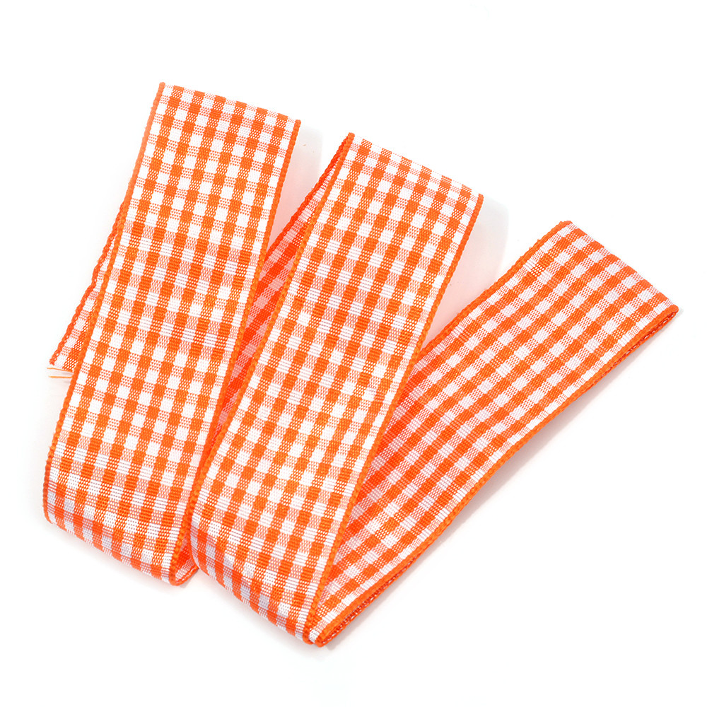 

Лента тканевая с рисунком, цвет: оранжевый, 25 мм x 20 м, арт. TBY. LDTK2411, Оранжевый;белый