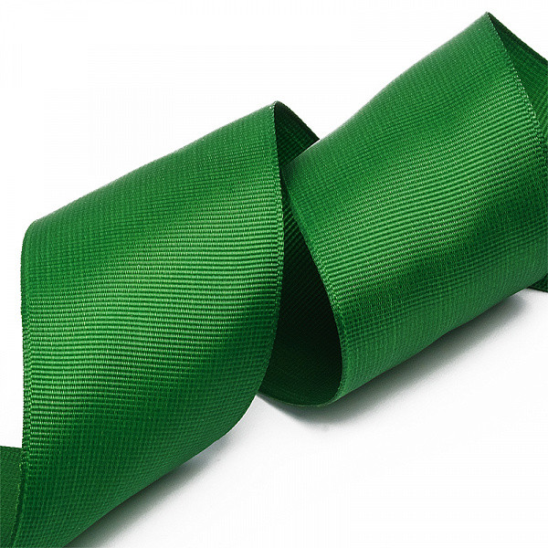 фото Лента репсовая в рубчик "ideal", 50 мм (цвет: 587, темно-зеленый), 27,42 м