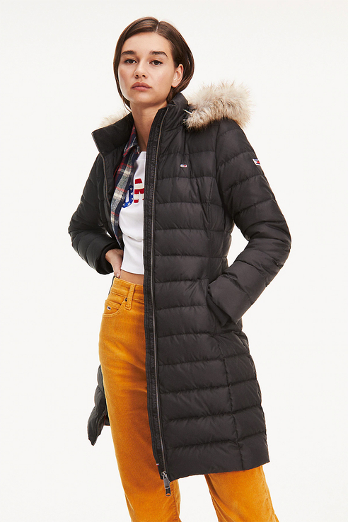 

Пуховик-пальто женский Tommy Hilfiger DW0DW07086 черный S, DW0DW07086