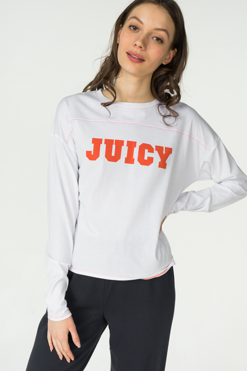 фото Лонгслив женский juicy couture jwtkt120706/119 белый s