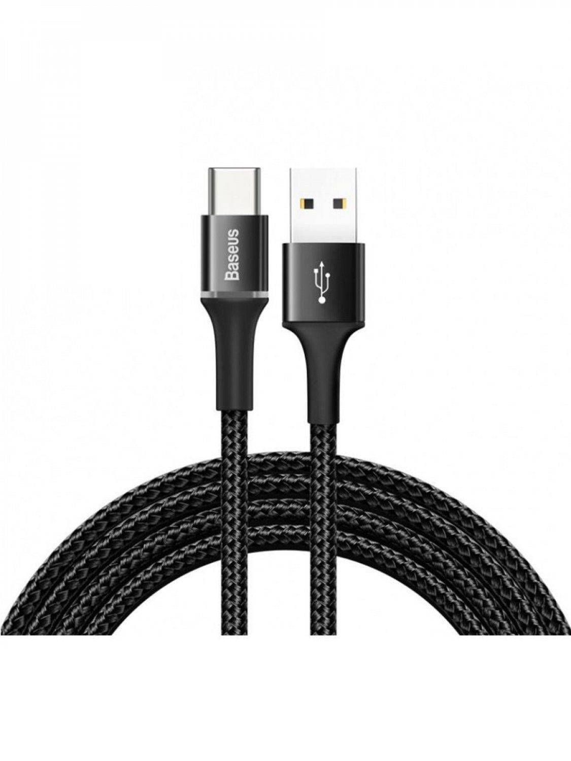 фото Кабель usb-type-c baseus halo black 2m