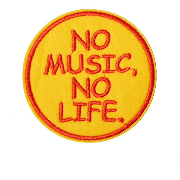 

Термоаппликации "No music, no life", 10 штук, 83х83 мм (количество товаров в комплекте: 10, Желтый;красный