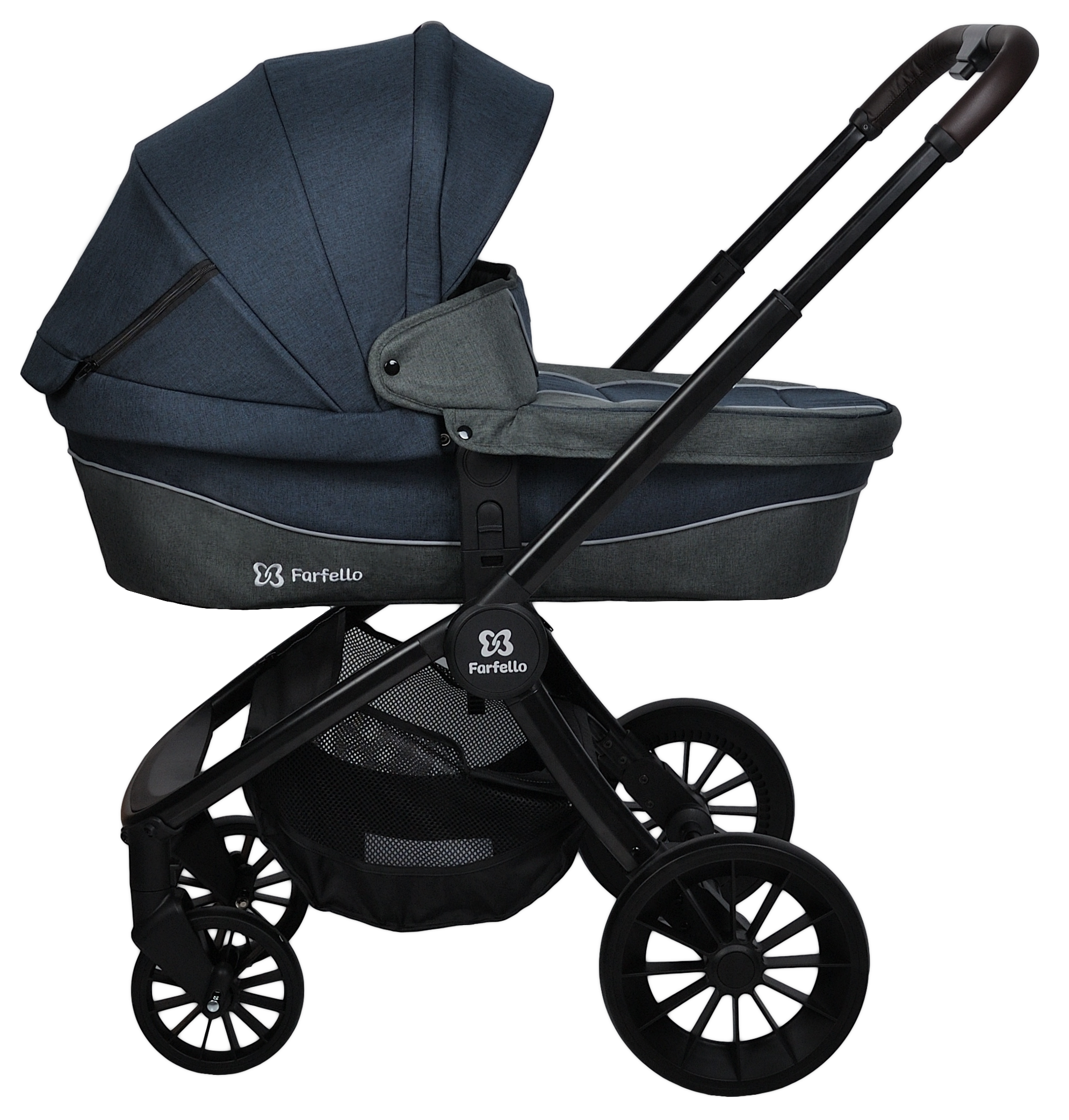 

Коляска модульная 2 в 1 Farfello Baby shell BBS синий BBS-12, Baby Shell