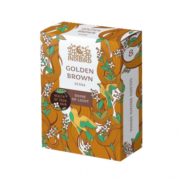 

Хна золотисто-коричневая Indibird (Golden Brown Henna) 100 г