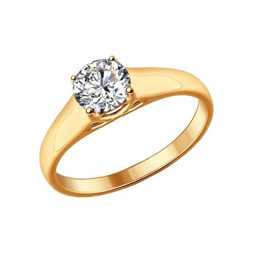 

Кольцо из серебра р.  SOKOLOV 93010574, фианит, 93010574