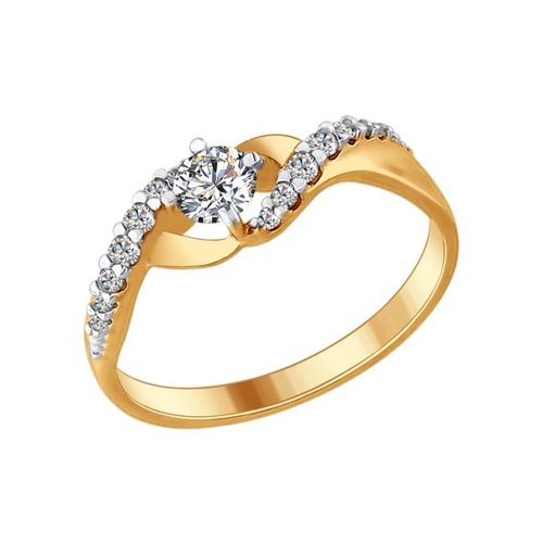 

Кольцо из серебра р. 18,5 SOKOLOV 93010617, фианит, 93010617