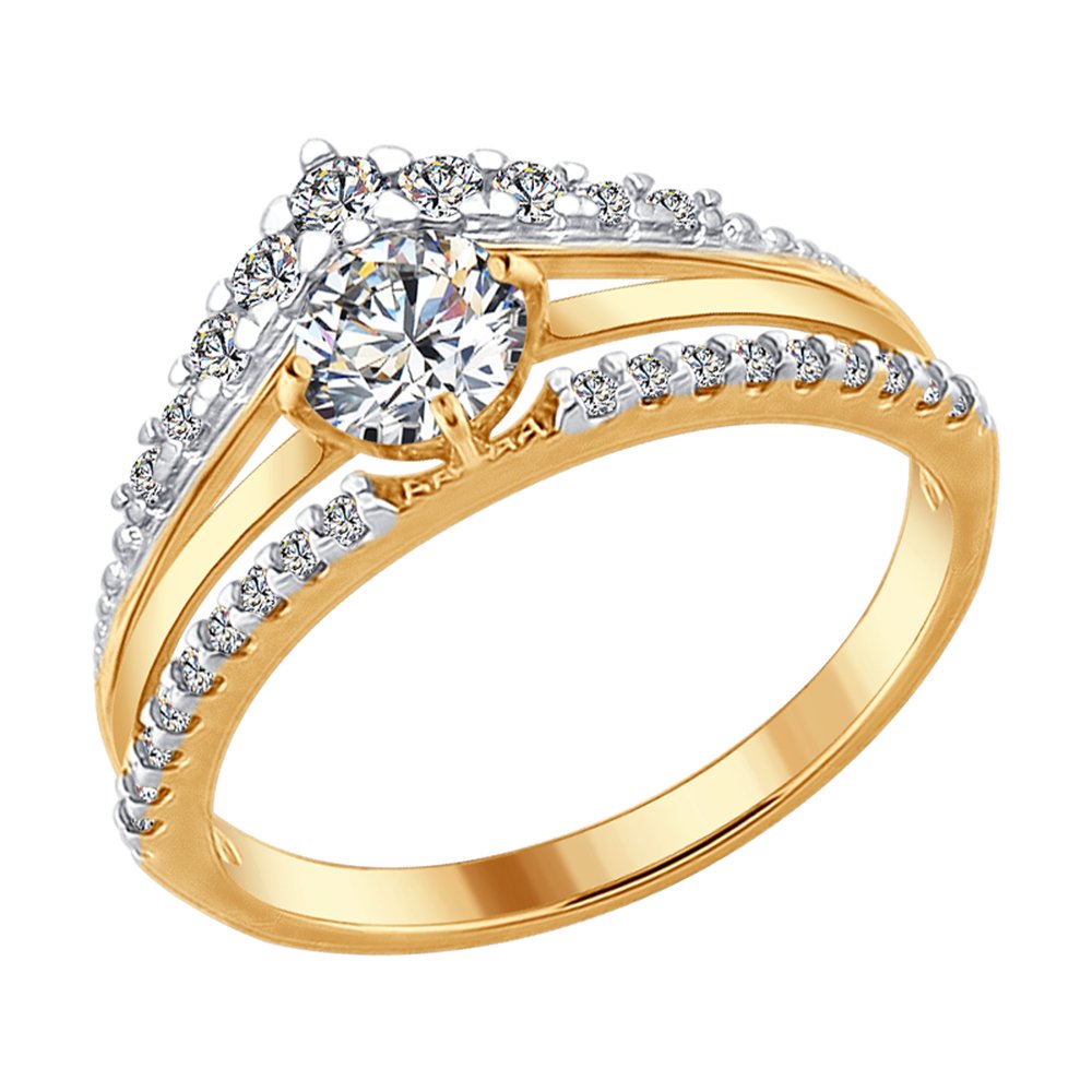 

Кольцо из серебра р. 19 SOKOLOV 93010657, фианит, 93010657