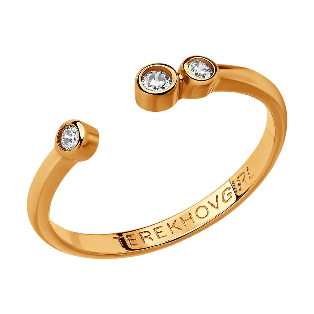 

Кольцо женское SOKOLOVxTerekhovGirl из серебра с фианитами 93010781 р.16, 93010781