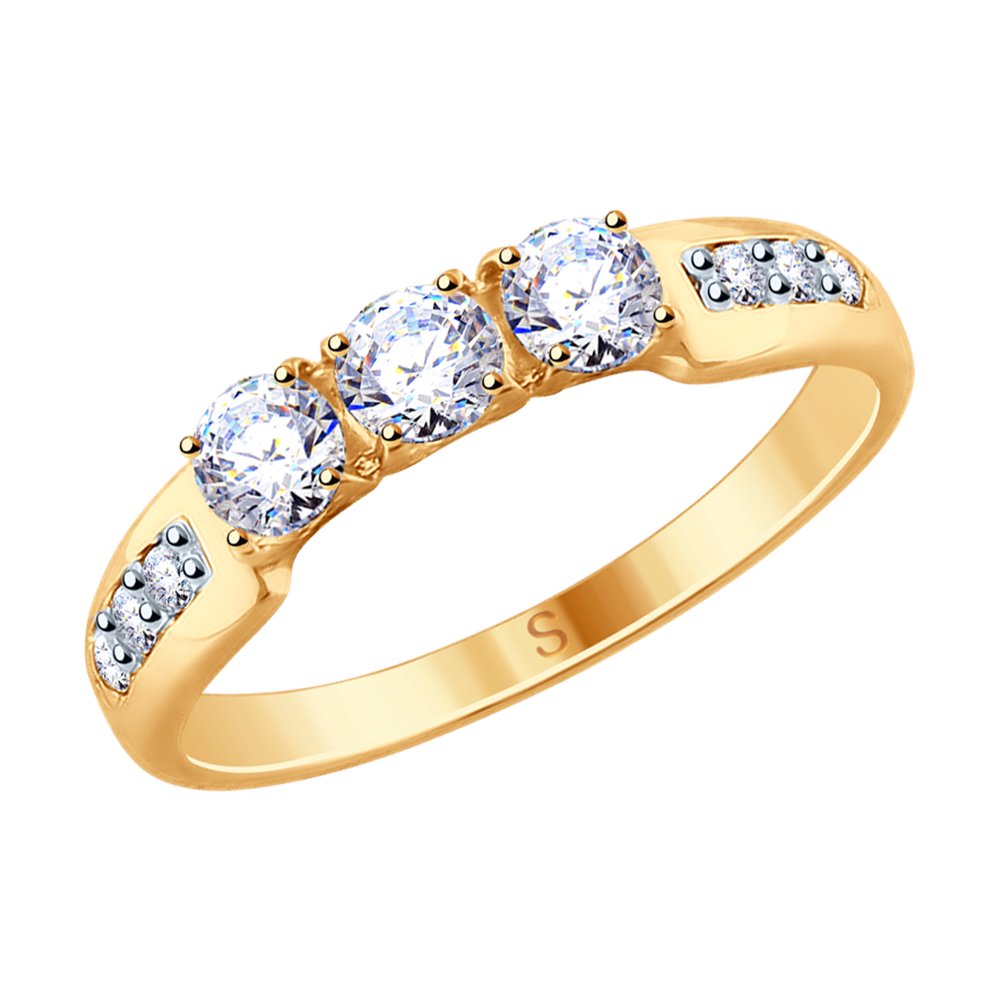 

Кольцо из серебра р. 16 SOKOLOV 93010807, фианит, 93010807